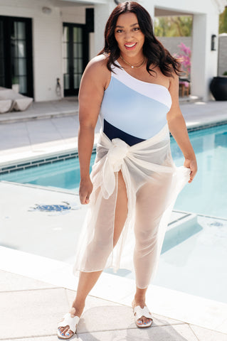 Wrapped In Summer Versatile Swim Cover in White