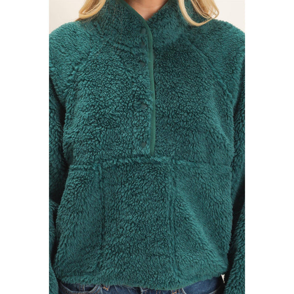 Half-Zip Sherpa Jacket