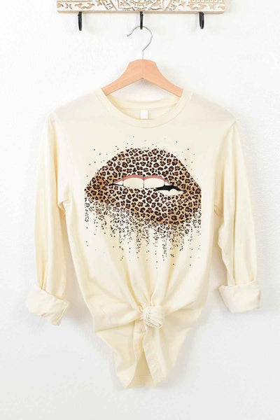 LEOPARD LIPS VALENTINE LONG SLEEVE TEE