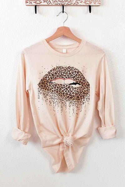 LEOPARD LIPS VALENTINE LONG SLEEVE TEE