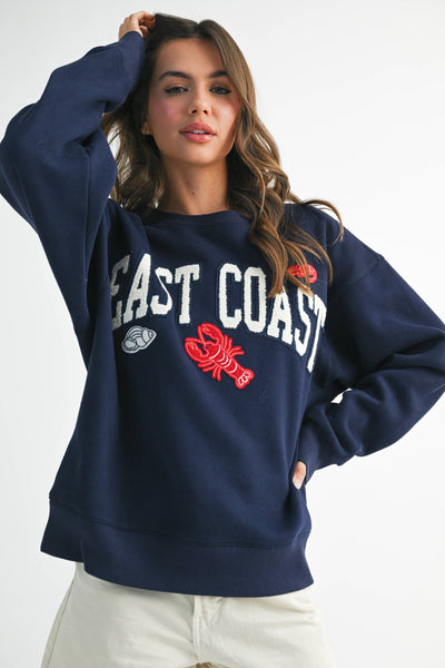 East Coast Graphic Fleece Pullover