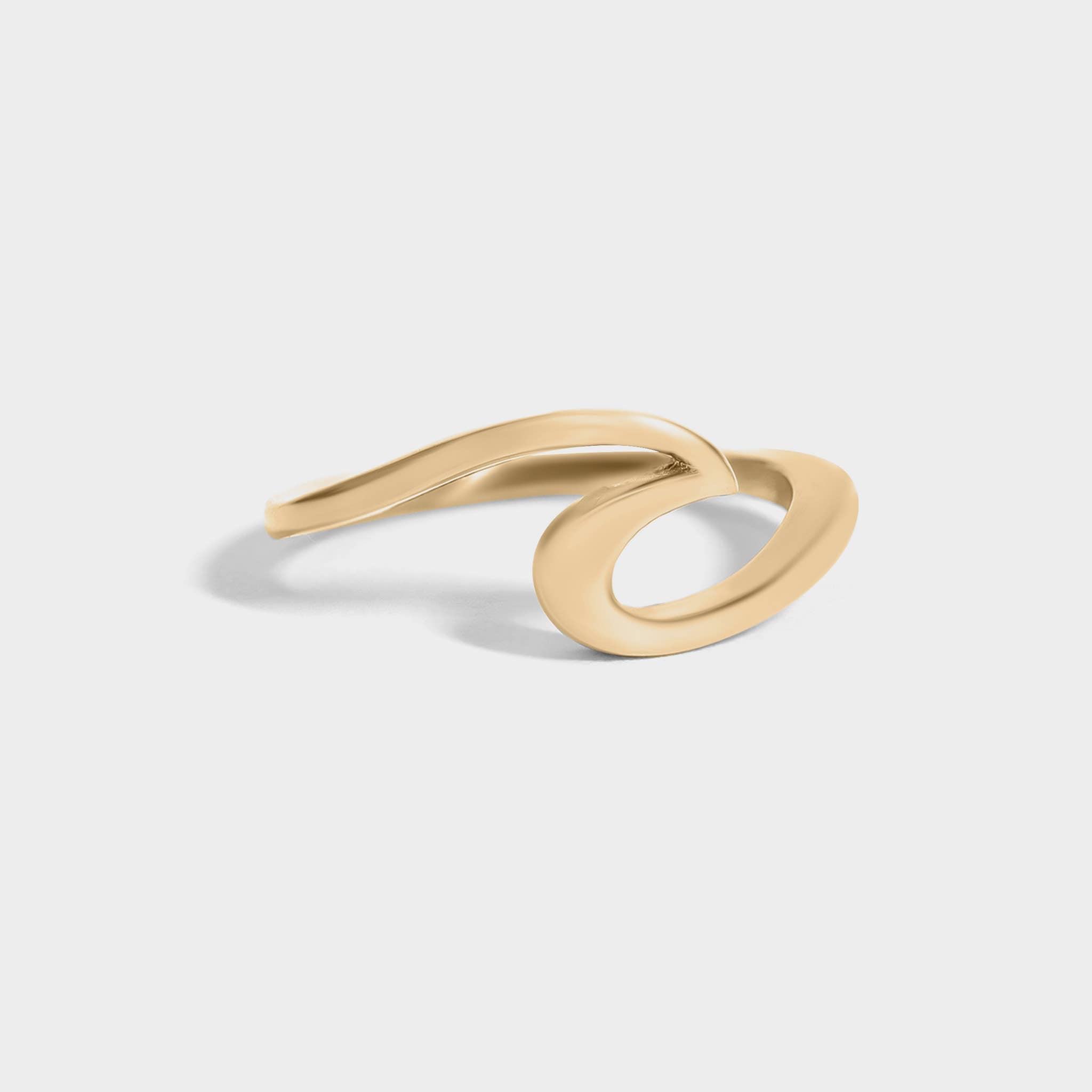 18K Gold Wave Ring