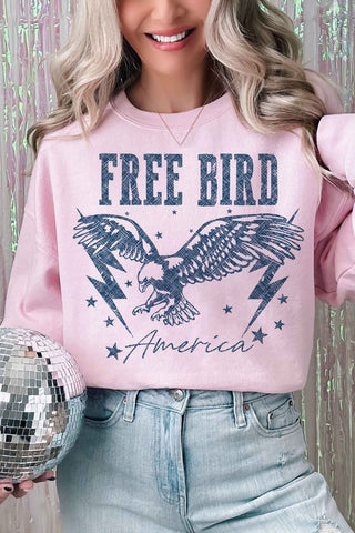 FREE BIRD AMERICAN EAGLE GRAPHIC SWEATSHIRT