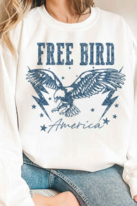 FREE BIRD AMERICAN EAGLE GRAPHIC SWEATSHIRT
