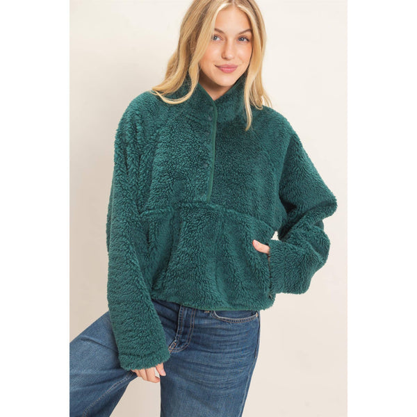 Half-Zip Sherpa Jacket