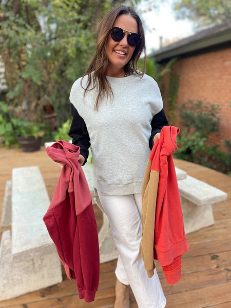 Scottie Two Tone Sweatshirt in Three Colors