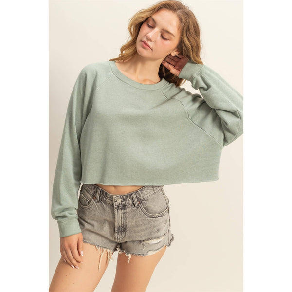 Laid Back Crop Sweatshirt