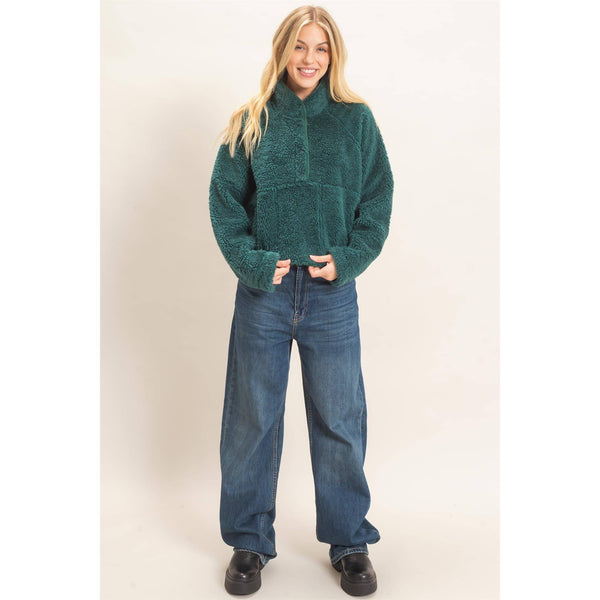 Half-Zip Sherpa Jacket