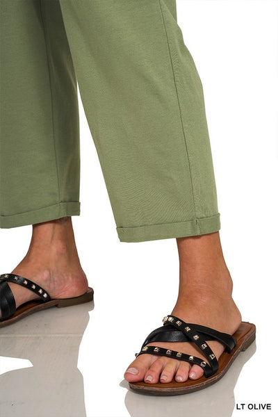 SPAGHETTI STRAP POCKETED JUMPSUIT