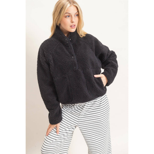 Half-Zip Sherpa Jacket