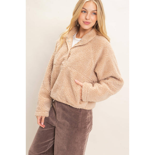 Half-Zip Sherpa Jacket