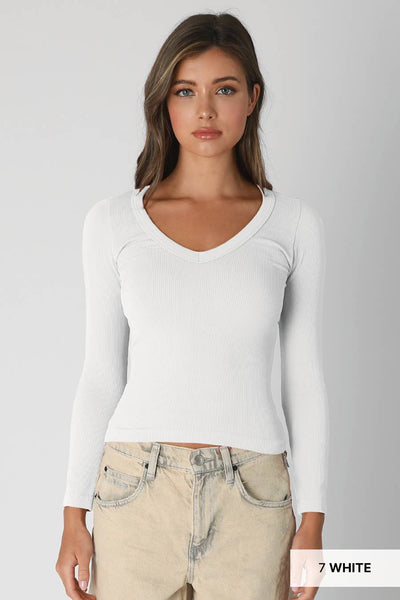 Deep V Neck Top
