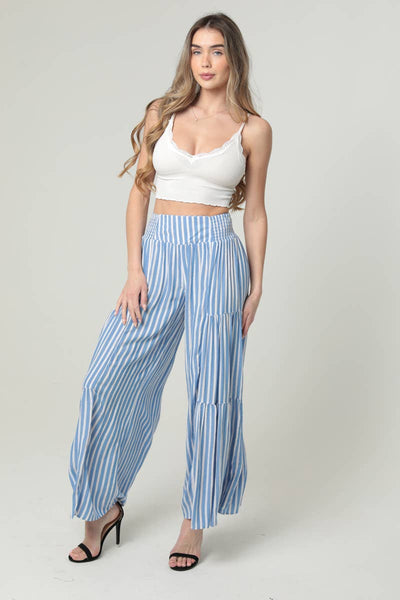 Seabreeze Stripe Wide Leg Pants