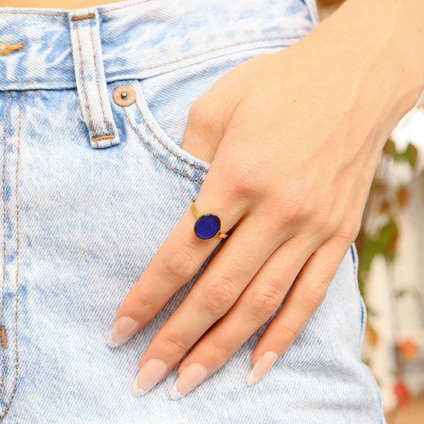 18K Gold PVD Stainless Steel Mood Ring