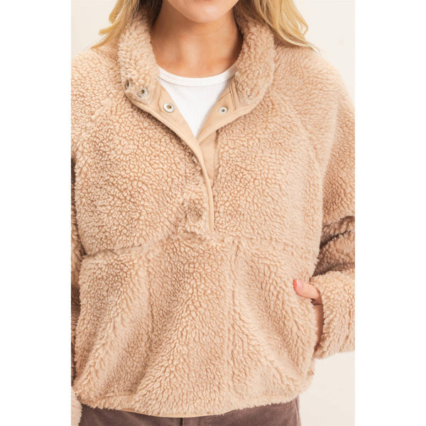 Half-Zip Sherpa Jacket