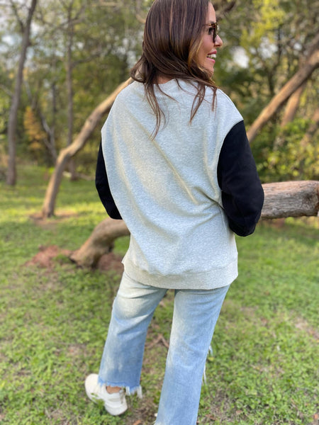 Scottie Two Tone Sweatshirt in Three Colors