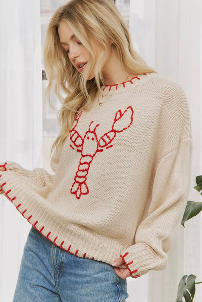 LOBSTER CASUAL PULLOVER SWEATER