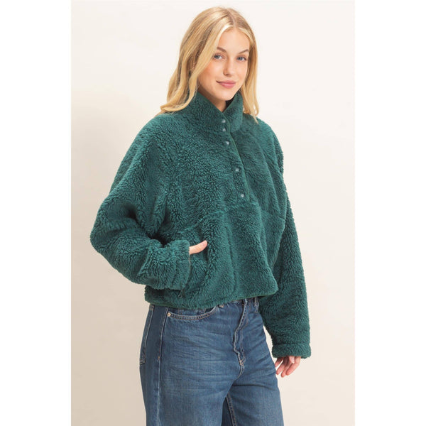 Half-Zip Sherpa Jacket