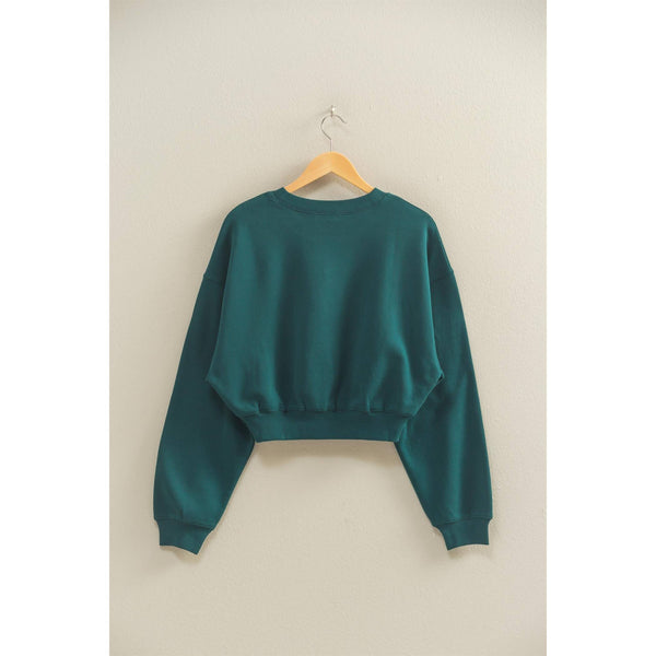 Everyday Long Sleeve Cropped Sweatshirt