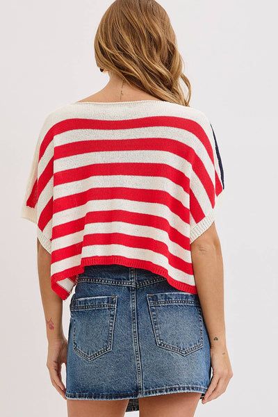 STAR & STRIPE  AMERICAN FLAG TOP