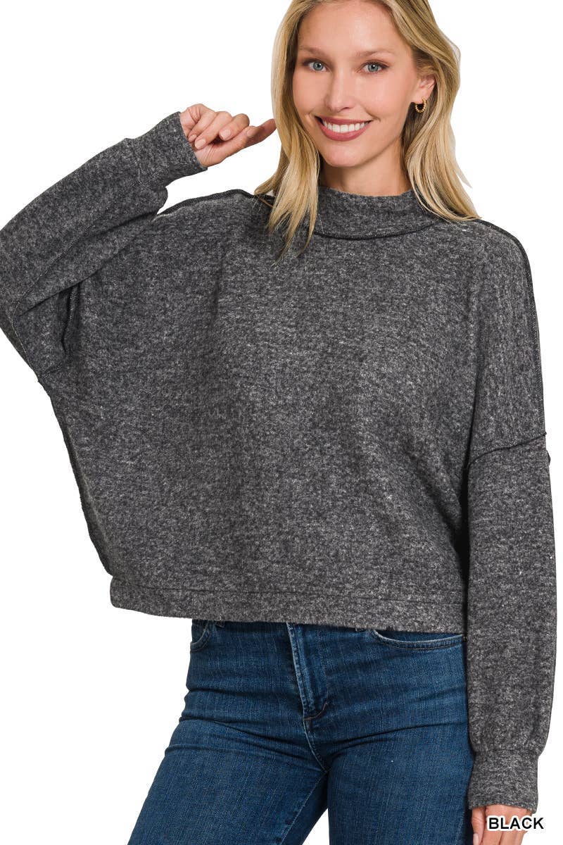 Brushed Melange Hacci Sweater