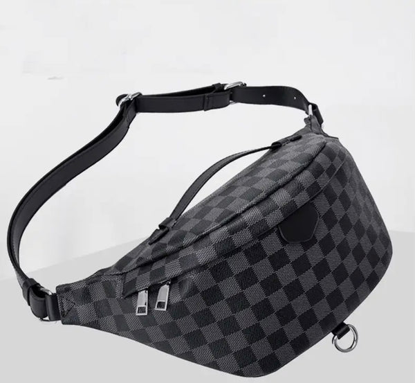 Checkered Crossbody Waist Bag