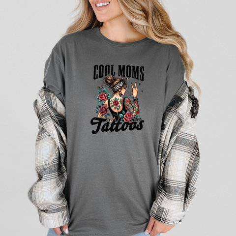Cool Moms Have Tattoos Graphic Tee