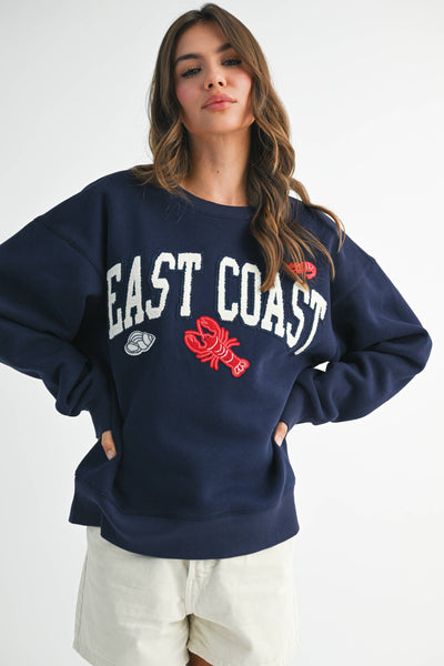 East Coast Graphic Fleece Pullover