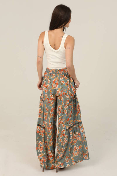 Coastal Garden Wide Leg Pants
