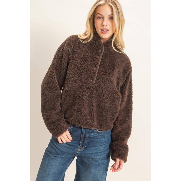 Half-Zip Sherpa Jacket