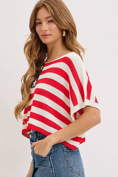 STAR & STRIPE  AMERICAN FLAG TOP