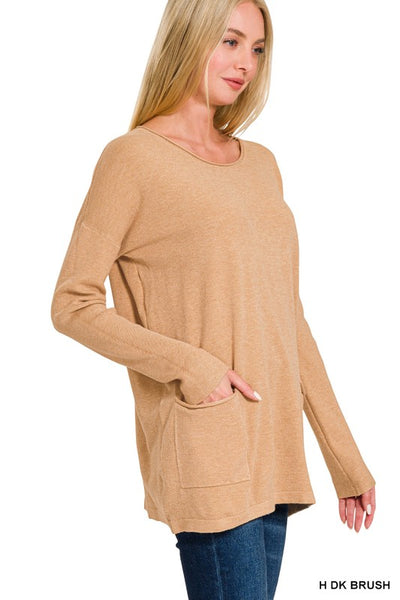 FRONT POCKETS SWEATER