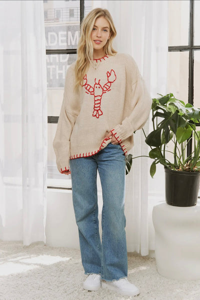 LOBSTER CASUAL PULLOVER SWEATER