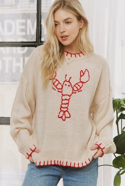 LOBSTER CASUAL PULLOVER SWEATER