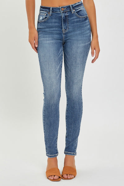 MID RISE ANKLE SKINNY JEANS