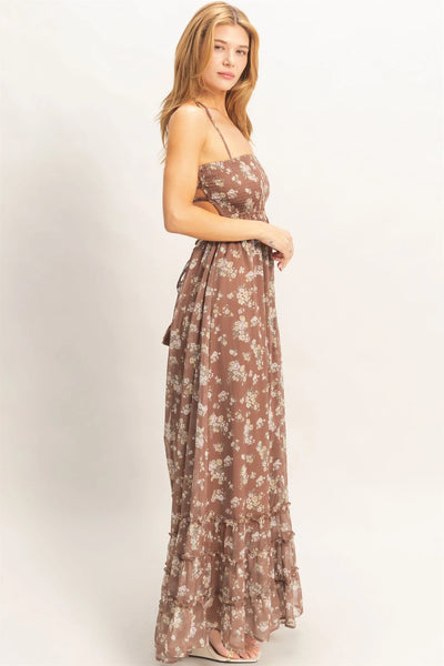 Smocked Floral Maxi Dress