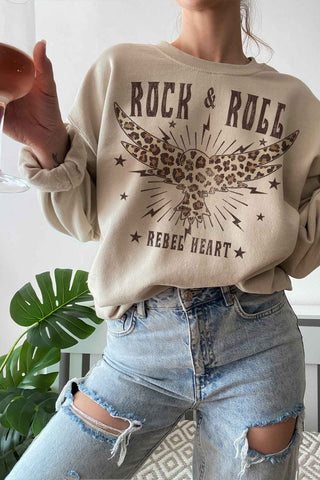 Rock And Roll Rebel Graphic Sweatshirt