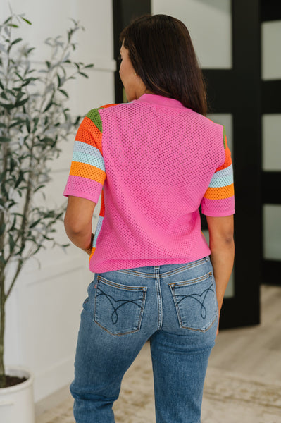 Sunset Stitch Knit Top