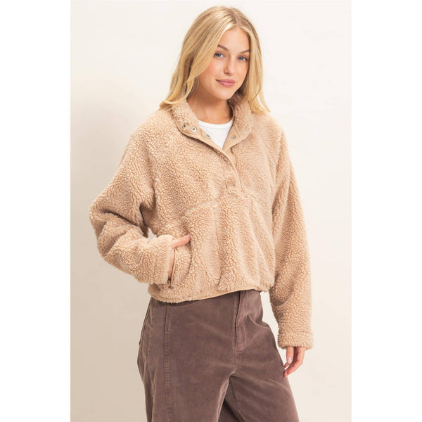 Half-Zip Sherpa Jacket