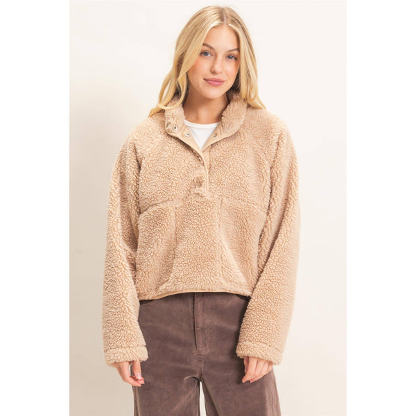 Half-Zip Sherpa Jacket