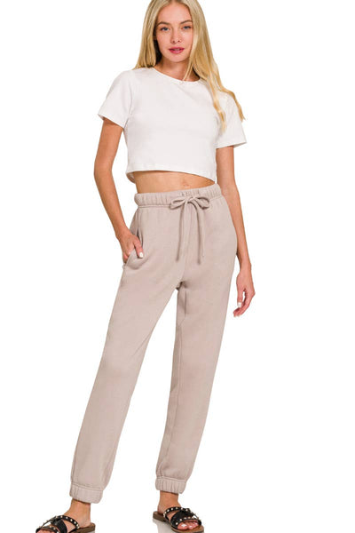 Fleece Jogger Sweatpants With Pockets
