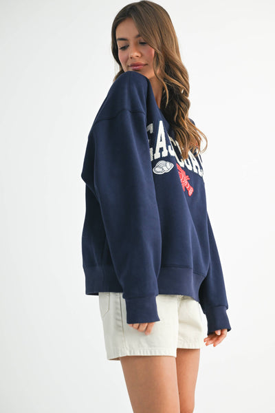East Coast Graphic Fleece Pullover