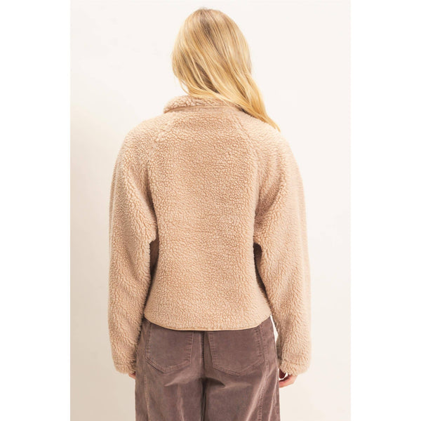 Half-Zip Sherpa Jacket