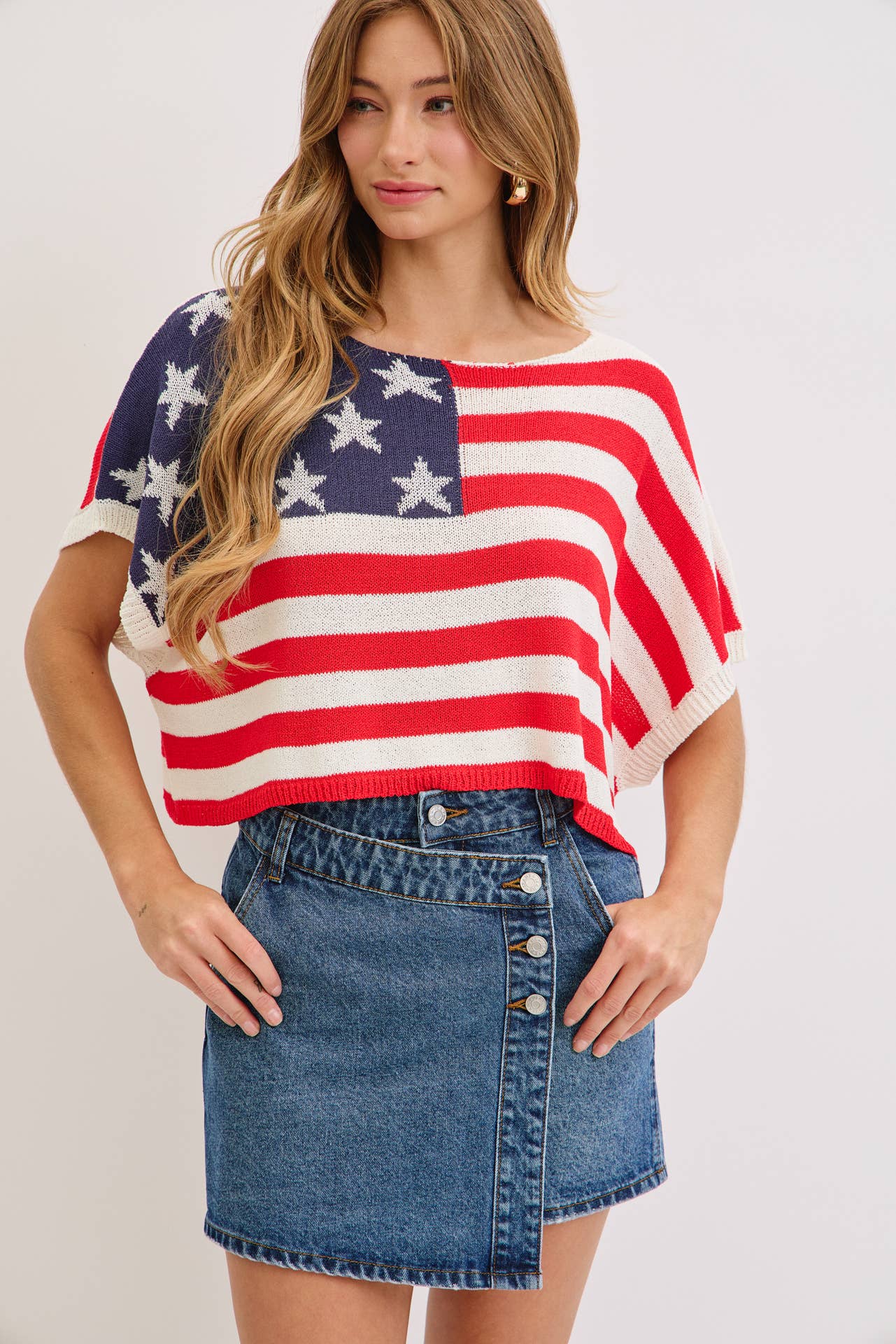 STAR & STRIPE  AMERICAN FLAG TOP