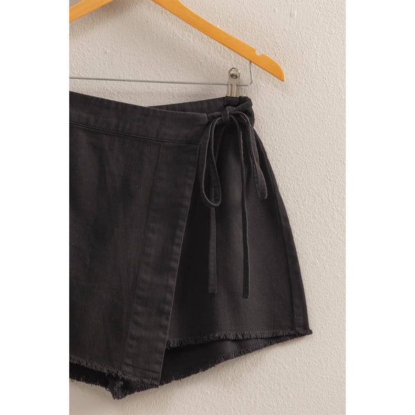 Self-Tie Waist Trendy Skort