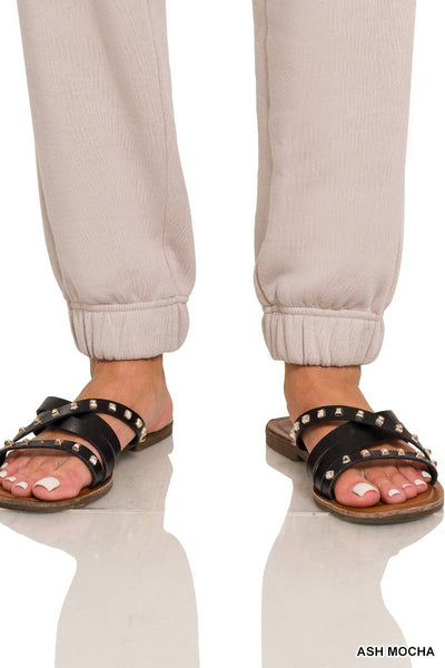 Fleece Jogger Sweatpants With Pockets