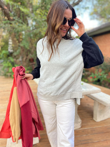 Scottie Two Tone Sweatshirt in Three Colors