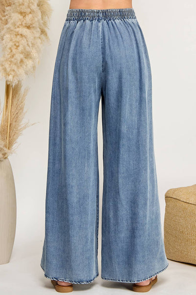 DENIM PALAZZO PANTS