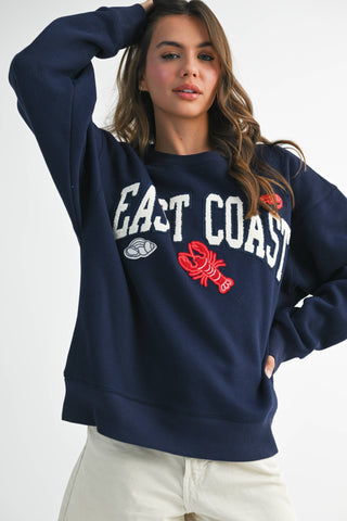 East Coast Graphic Fleece Pullover