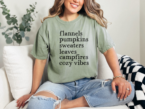 Flannels Pumpkins Graphic Tee in Multiple Colors